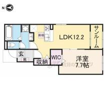 滋賀県東近江市林田町（賃貸アパート1LDK・1階・50.14㎡） その2