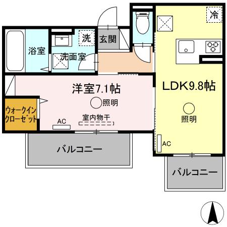 同じ建物の物件間取り写真 - ID:243006368334