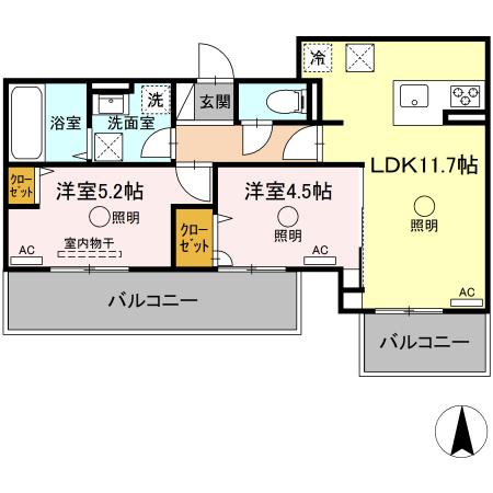 同じ建物の物件間取り写真 - ID:243006368283