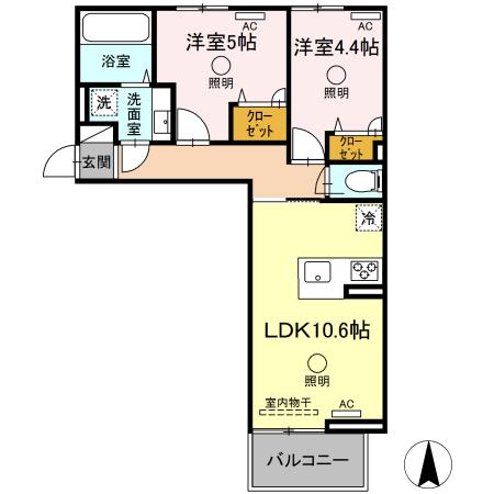 同じ建物の物件間取り写真 - ID:243006368319