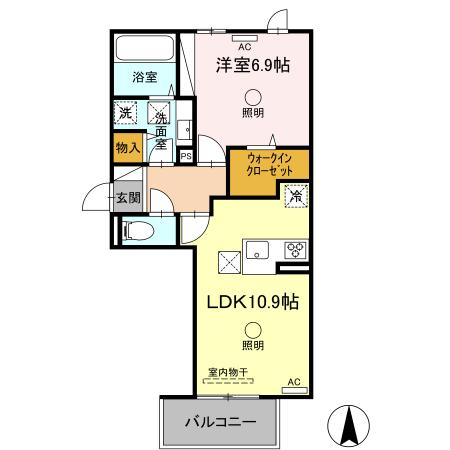 同じ建物の物件間取り写真 - ID:243006368292