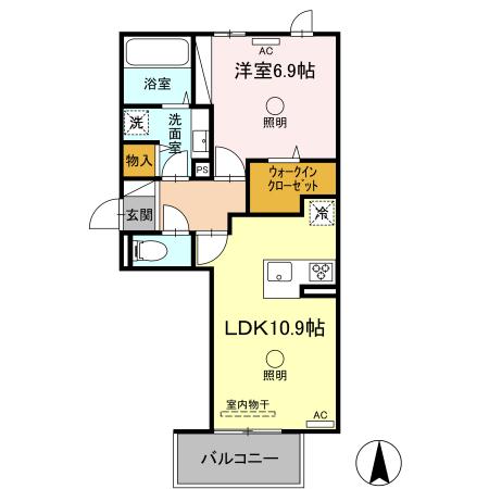 同じ建物の物件間取り写真 - ID:243006522108