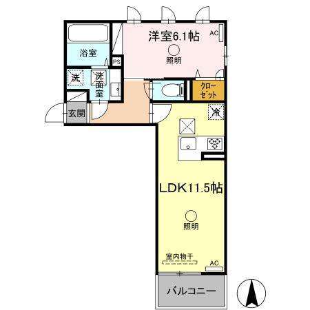 同じ建物の物件間取り写真 - ID:243006368333