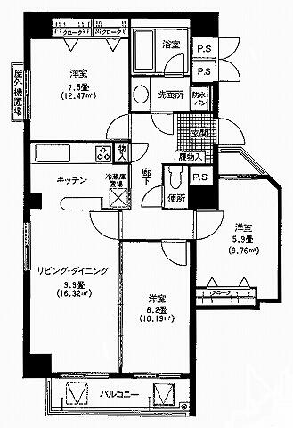 同じ建物の物件間取り写真 - ID:222016535459