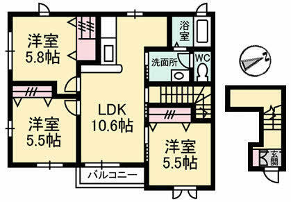 同じ建物の物件間取り写真 - ID:235005182476