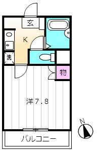 コーポラスヘルシーⅡ 103｜愛知県小牧市大字久保一色(賃貸マンション1K・1階・23.42㎡)の写真 その2