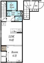 東京都中野区野方１丁目（賃貸アパート1LDK・2階・35.76㎡） その2