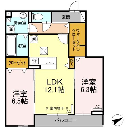 同じ建物の物件間取り写真 - ID:224004717804