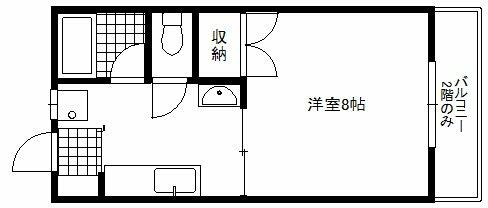 エクレールフジ｜静岡県富士市緑町(賃貸アパート1DK・2階・26.50㎡)の写真 その2