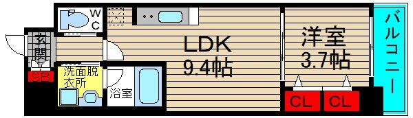 アーバネックス北久宝寺｜大阪府大阪市中央区北久宝寺町２丁目(賃貸マンション1LDK・2階・32.86㎡)の写真 その2