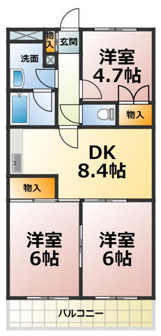 サンルートＮＯＮ・ＮＯ 703｜愛知県知立市鳥居３丁目(賃貸マンション3DK・7階・56.65㎡)の写真 その2