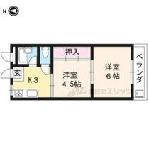 京都府京都市伏見区深草新門丈町（賃貸マンション2K・1階・30.00㎡） その2