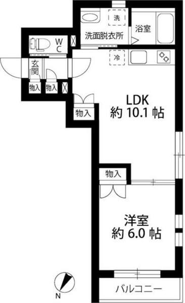 メゾン・トリフォリア 303｜東京都板橋区南常盤台１丁目(賃貸マンション1LDK・3階・39.46㎡)の写真 その2