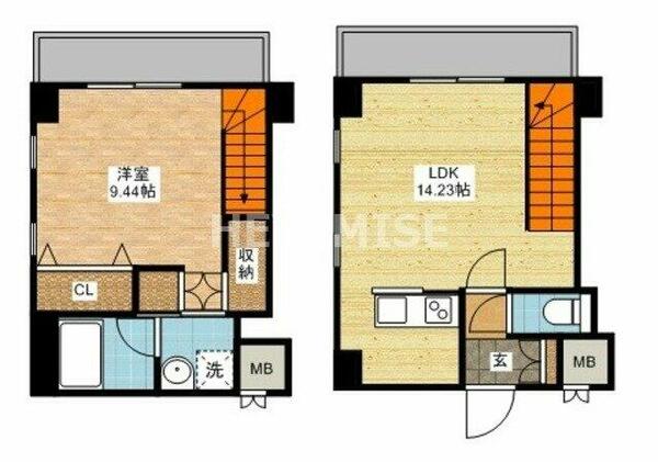 長崎県長崎市麹屋町(賃貸マンション1LDK・2階・54.11㎡)の写真 その2