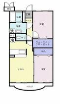 クラール小坂井 101 ｜ 愛知県豊川市小坂井町大堀（賃貸マンション2LDK・1階・57.08㎡） その2