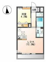 岐阜県岐阜市西中島６丁目（賃貸アパート1LDK・1階・40.00㎡） その2