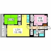 福岡県福岡市東区若宮４丁目（賃貸マンション2LDK・2階・62.21㎡） その2