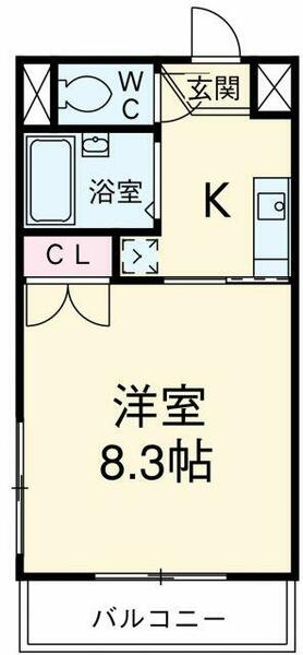 愛知県名古屋市守山区小幡１丁目(賃貸マンション1K・5階・24.42㎡)の写真 その2