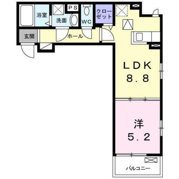 メゾン・スレーヌ 202｜大阪府松原市東新町４丁目(賃貸アパート1LDK・2階・35.60㎡)の写真 その2