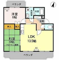 愛知県豊川市為当町新道（賃貸マンション2LDK・3階・58.00㎡） その2