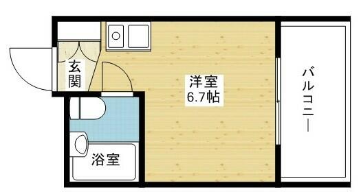 大拓ハイツ６｜大阪府大阪市淀川区東三国４丁目(賃貸マンション1R・7階・14.19㎡)の写真 その2