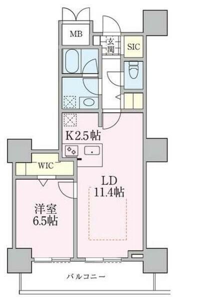 ロイヤルパークスタワー南千住 1014｜東京都荒川区南千住４丁目(賃貸マンション1LDK・10階・49.30㎡)の写真 その2