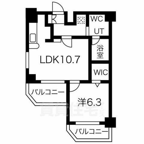 愛知県名古屋市南区西桜町(賃貸マンション1LDK・8階・40.14㎡)の写真 その2