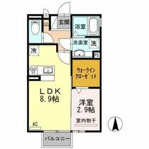 岐阜県岐阜市琴塚４丁目（賃貸アパート1LDK・2階・33.61㎡） その2