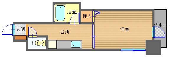 ル　クロ　デ　ソンス｜長崎県長崎市油屋町(賃貸マンション1K・5階・21.80㎡)の写真 その2