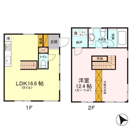 同じ建物の物件間取り写真 - ID:211044247344