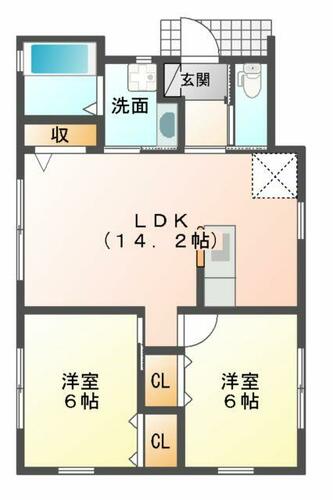 福岡県行橋市大字金屋（一戸建）の賃貸物件1の間取り