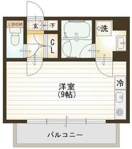 ジュビナ 401 ｜ 東京都武蔵野市境２丁目（賃貸マンション1R・4階・24.70㎡） その2