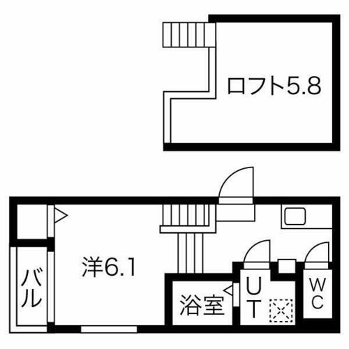 愛知県名古屋市熱田区三番町（アパート）の賃貸物件105の間取り