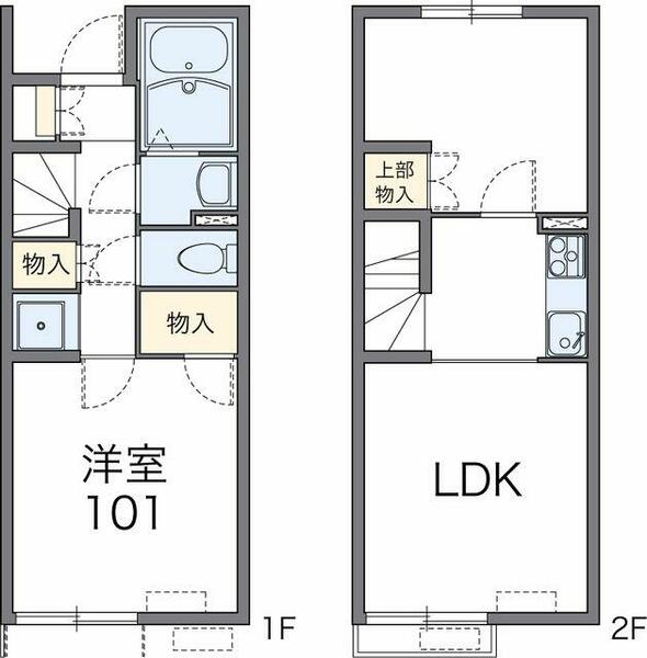 埼玉県本庄市前原２丁目(賃貸アパート2LDK・1階・50.65㎡)の写真 その2