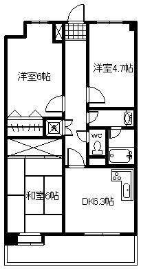 同じ建物の物件間取り写真 - ID:242001494665