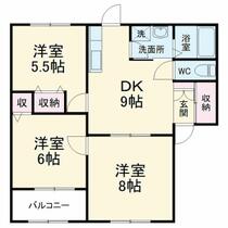 リバティ青島Ⅱ 201 ｜ 静岡県藤枝市瀬古２丁目（賃貸アパート3LDK・2階・59.00㎡） その2