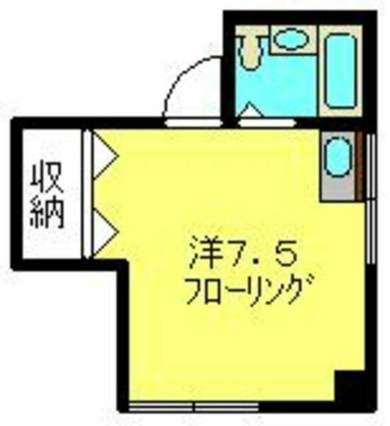 サンハイツ 102｜神奈川県横浜市港北区箕輪町１丁目(賃貸アパート1R・1階・15.29㎡)の写真 その2