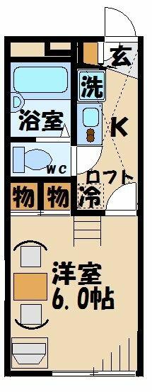 東京都多摩市馬引沢１丁目(賃貸アパート1K・2階・19.87㎡)の写真 その2