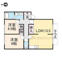 グランシャリオ A201 ｜ 奈良県奈良市朝日町１丁目（賃貸アパート2LDK・2階・56.51㎡） その2