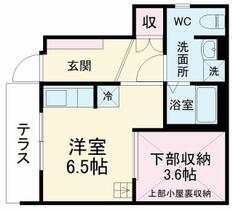 神奈川県茅ヶ崎市美住町（賃貸アパート1R・1階・28.77㎡） その2