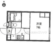 レオパレスＩＮＵＩ２ 203 ｜ 大阪府枚方市中宮東之町（賃貸アパート1K・2階・19.87㎡） その1