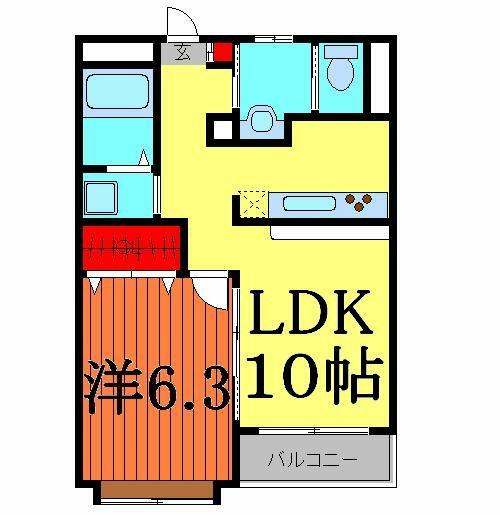 シャテーヌ春日部｜埼玉県春日部市粕壁東１丁目(賃貸マンション1LDK・3階・40.47㎡)の写真 その2