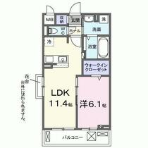 埼玉県草加市稲荷４丁目（賃貸アパート1LDK・3階・42.51㎡） その2