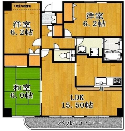 同じ建物の物件間取り写真 - ID:212042955760