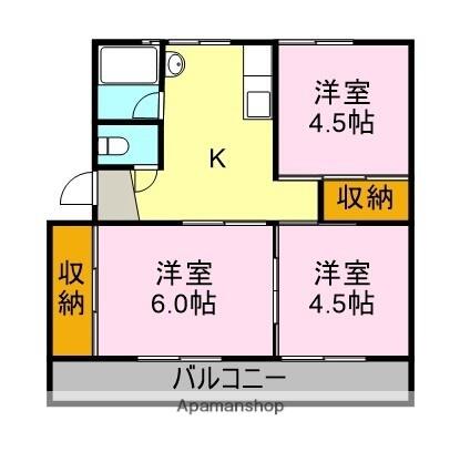 同じ建物の物件間取り写真 - ID:222016237086