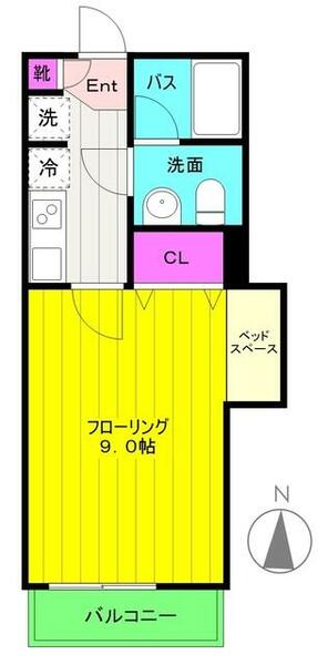 ベル・コッレ 209｜神奈川県川崎市多摩区西生田４丁目(賃貸マンション1K・2階・29.00㎡)の写真 その2