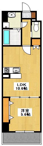 ＭＩＳＴＲＡＬ姫路駅前Ⅷ安田 603｜兵庫県姫路市安田４丁目(賃貸マンション1LDK・6階・40.33㎡)の写真 その2