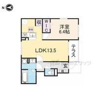 ＳＫＹ 102 ｜ 京都府京都市右京区西院日照町（賃貸アパート1LDK・1階・47.41㎡） その2