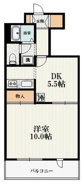ロータスガーデン 207｜東京都渋谷区東２丁目(賃貸マンション1DK・2階・39.55㎡)の写真 その2