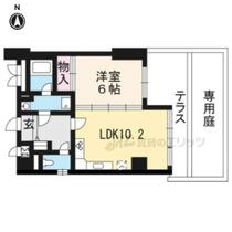 京都府京都市伏見区東町（賃貸マンション1LDK・1階・38.00㎡） その2